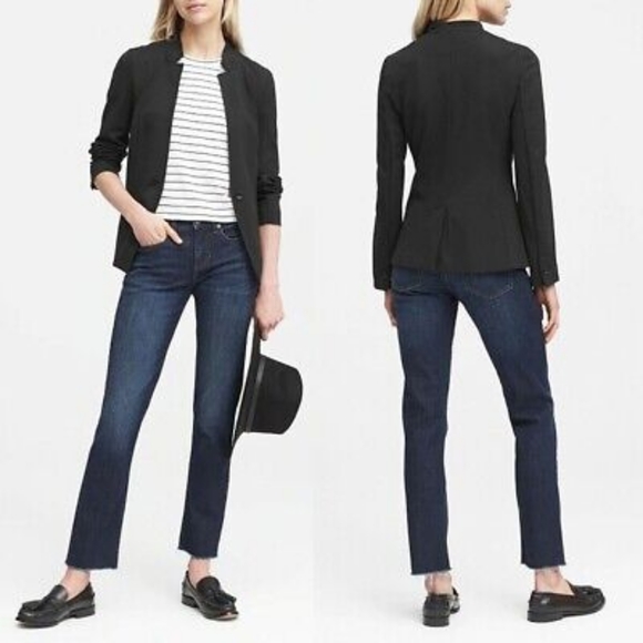Banana Republic unstructured stretch jacket black - Picture 2 of 9